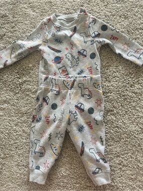 Garanimals Baby Dino & Space Print Thermal Set